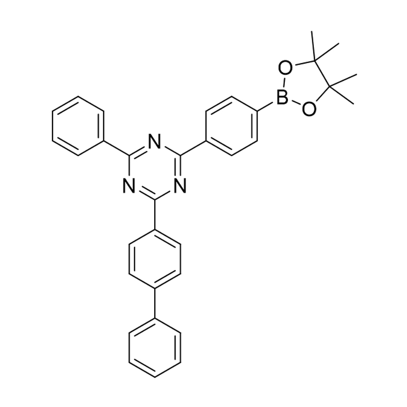 2-([1,1'-bifenil]-4-yl)-4-fenil-6-(4-(4,4,5,5-tetramethyl-1,3,2-dioxaborolan-2-yl)fenil )-1,3,5-triazine